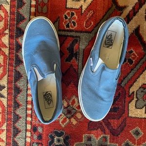 Blue slip on vans